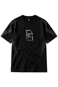 FS Black & Charcoal Panelled T-Shirt
