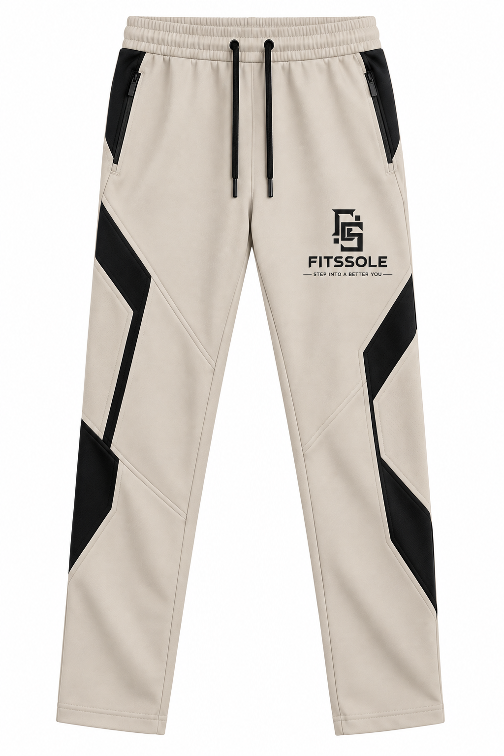 FS Premium Cream & Black Jogger Pants