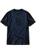 FS Navy Blue & Black Streetwear T-Shirt